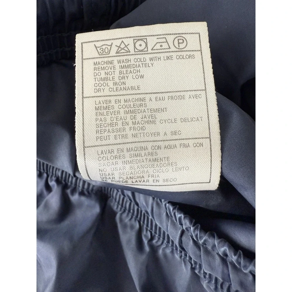 Vintage Nike White Tag Navy Tapered Ankle‎ Zip Nylon Windbreaker Men's XL
